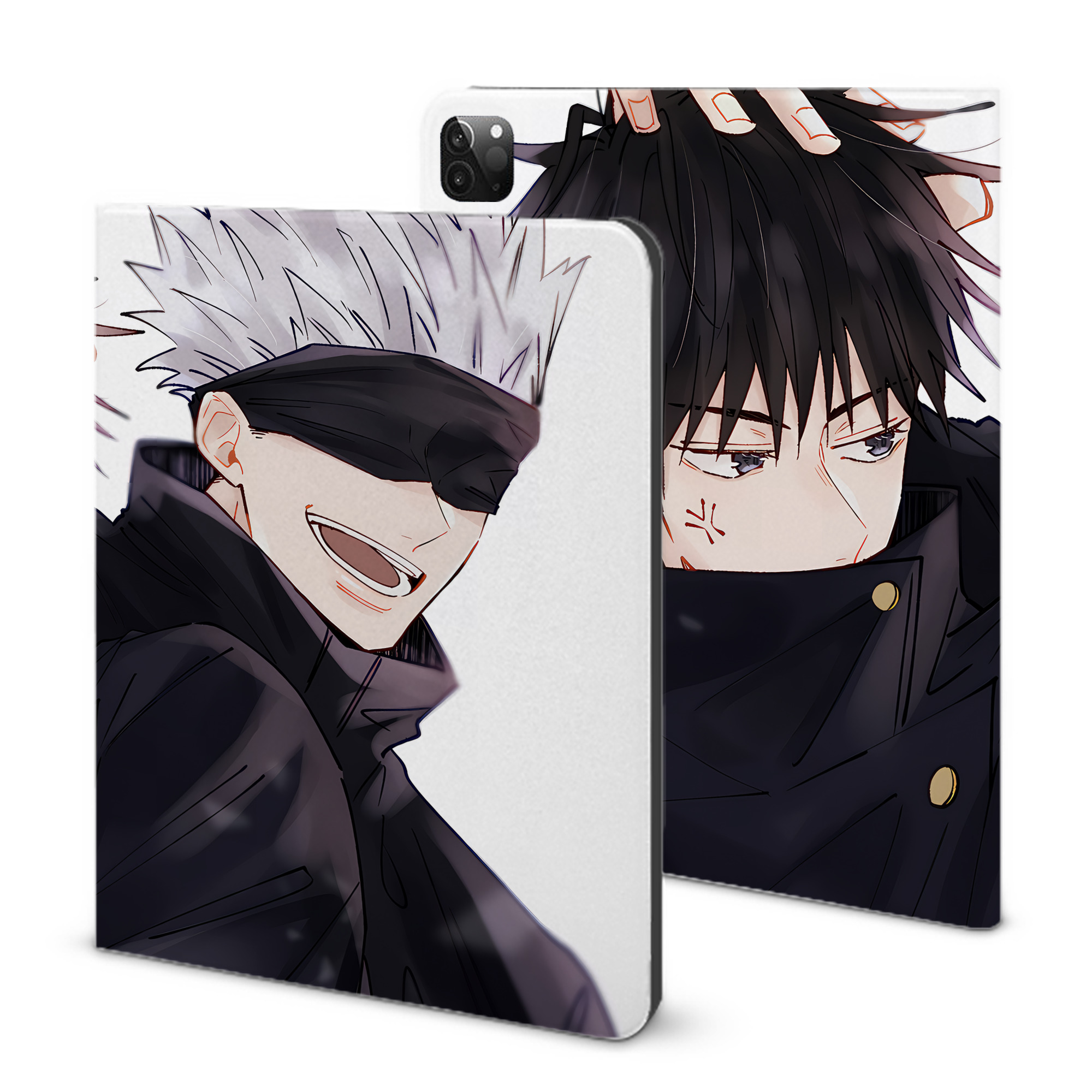 （画像用） 呪術廻戦 Jujutsu Kaisen IPadケース ペンホルダー付き ブックスタイルデザイン